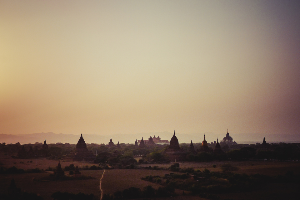 Bagan Kupferland Tempel ein Jahrhundert nach George Orwells Tage in Burma